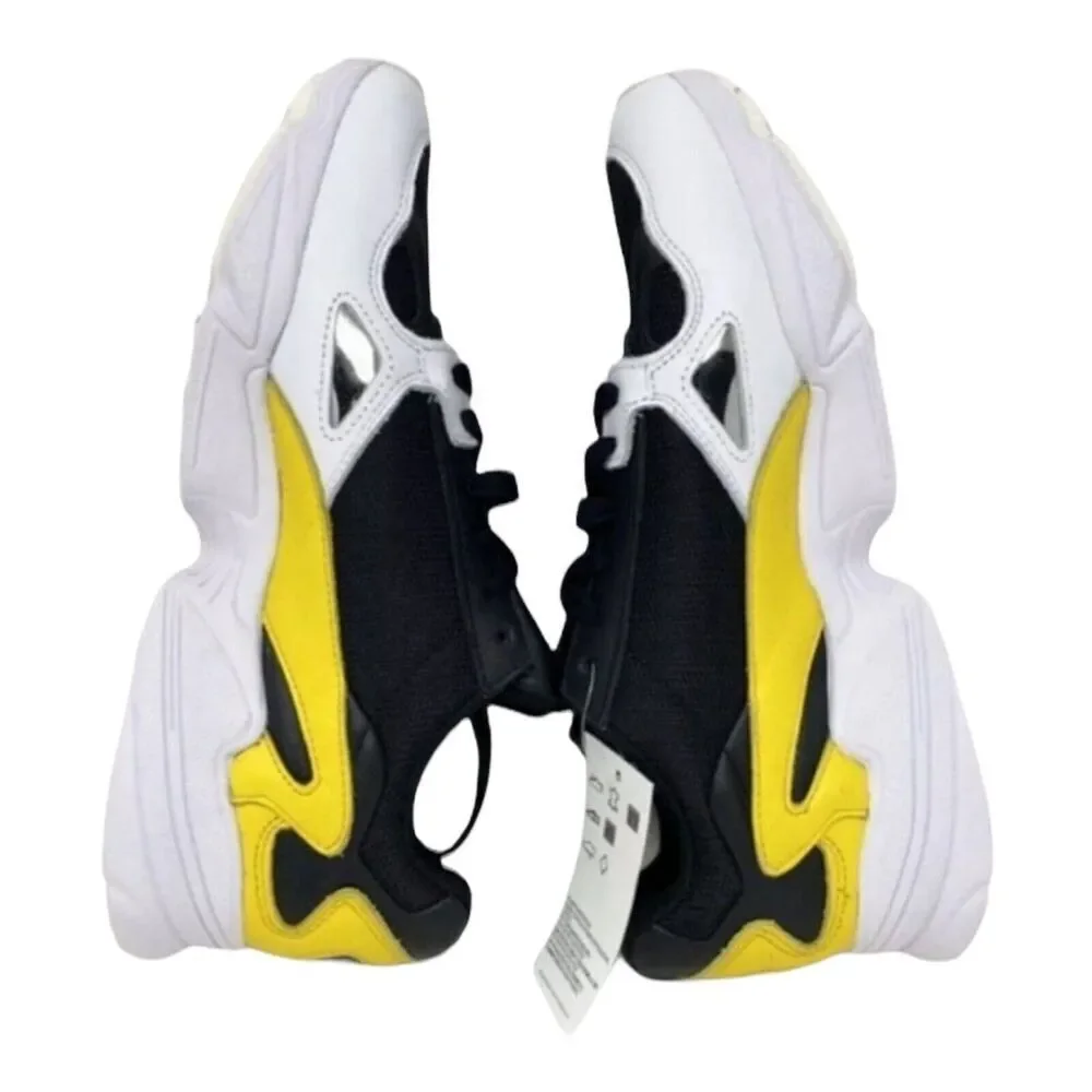 adidas Sneakers Women’s 5.5 Black‎ Yellow Falcon Trainers Athletic Core EG6708